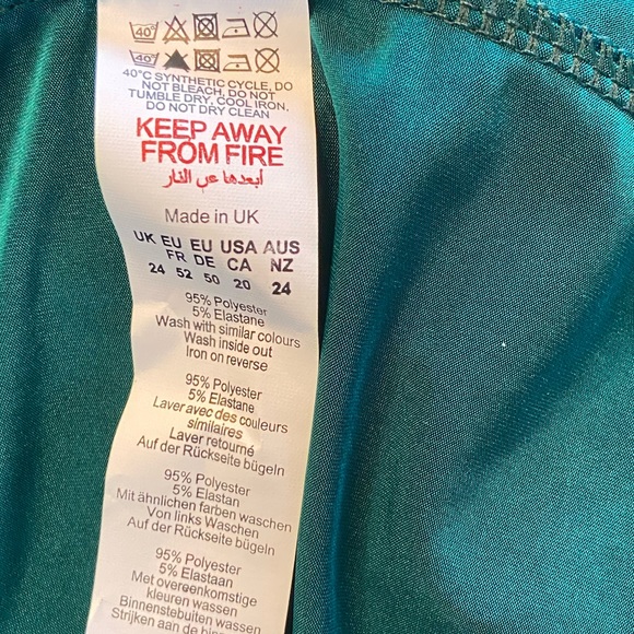 NWT Emerald Slinky Belted Wrap Dress - Picture 4 of 5